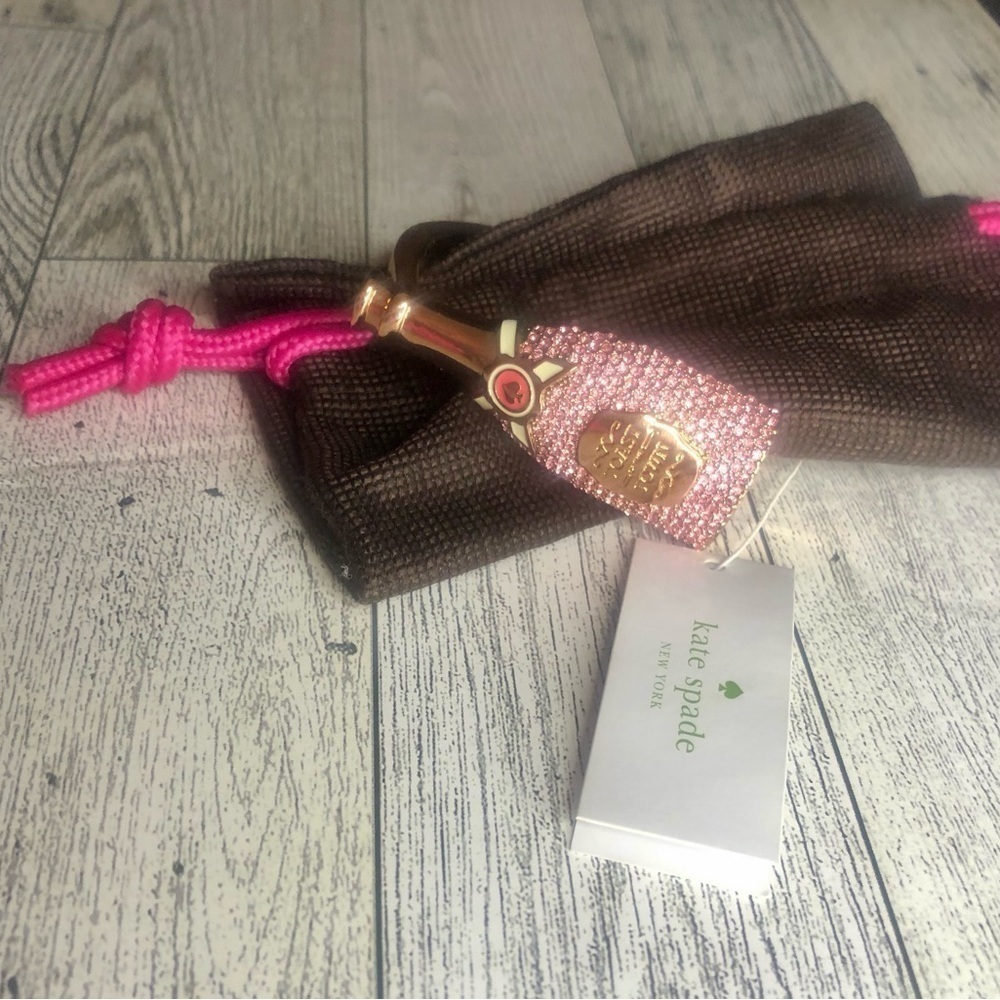 NWT Kate Spade Make Magic Rose Gold Champagne Bangle Bracelet ULTRA RARE
